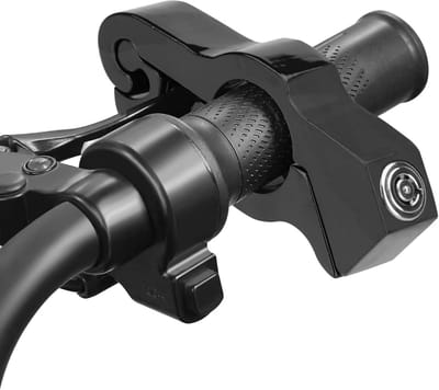 Stuurslot, robuust antidiefstal stuurslot Geschikt voor motorfietsen | Universeel gashendelslot Geschikt voor motorfietsen, fietsen en scooters (zwart)