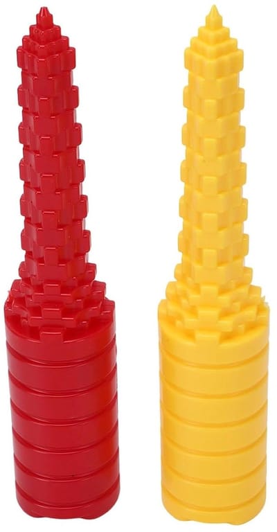 Hotdog Brood Perforator - Brood Vuller Tool - Broodjes Bereiden - Lekvrije Gaten - 2 stuks - Roze Geel