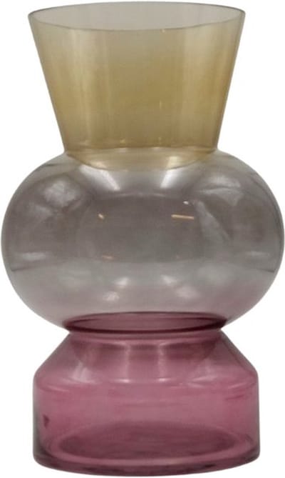 Rasteli Vaas Trioble Glas 3 kleuren D 20 cm H 31.5 cm
