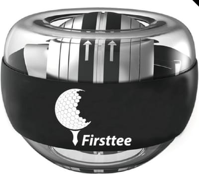 Firsttee - Powerball - Handtrainer - INCL GRATIS Opberghoes - Spinner - Stressbal - Gyro ball - Power - Powerbal - Golf accessoires - Cadeau - Golftrainingsmateriaal - Sport - Training - Trainingsmaterialen - Golfset - trolley - Fysiotherapie