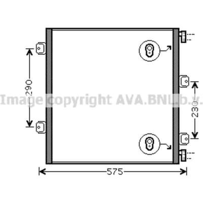 Condensator, airconditioning HIGHWAY AUTOMOTIVE REA5075
