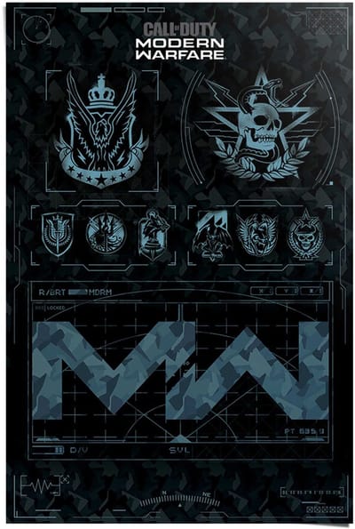 Poster Call of Duty Modern Warfare - 91,5 x 61 - Papier - REINDERS