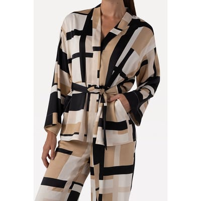 Another Label Tirra Blazer Egg White Block Check Größe: XS | Leichte Jacken Outlet | Damen | Weiß