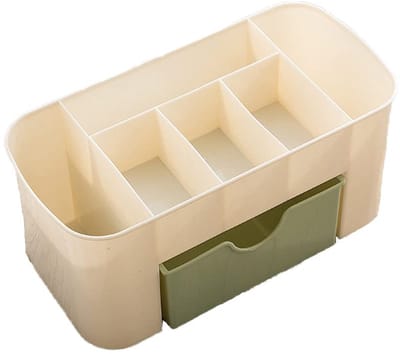 Cosensi- Make-up Box Organizer - 6 Roosters - Lade - Antislip Onderkant - Waterdicht PP - Gemakkelijk Mee te Nemen - Cosmetica Organizer