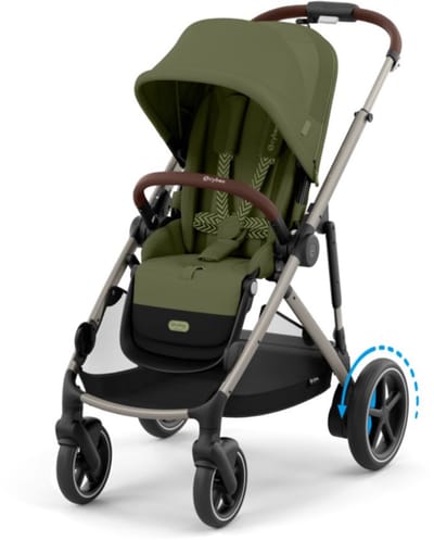 Cybex e-Gazelle S - Kinderwagen - Moss Green - Taupe Frame