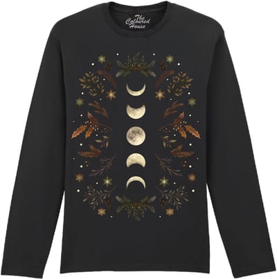 Maan Moonlight Garden Winter The Coloured House Longsleeve T-shirt XXL