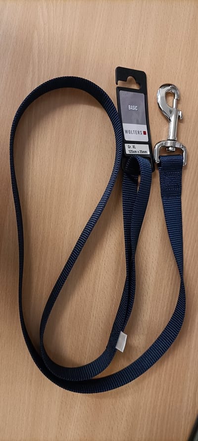 Wolters fixlijn basic maat XL 125 cm lang 25mm breed kleur marine blauw