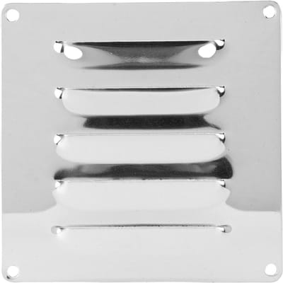 4 STUKS Luchtrooster Lamellenrooster Afdekkingen 316 Roestvrij Staal Boot Cabine Ventilatie Lamellenrooster voor Schip Jacht gray