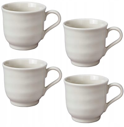 IKEA SANDSKÄDDA Mokken Beige 270 ml - Set van 4
