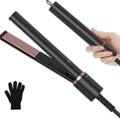 HEZIVO® Mini Stijltang 2-in-1 - Draagbaar - Voor op Reis - Krultang