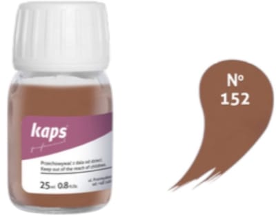 Kaps super color leer & kunstleer verf inc.cleaner - (152) Oranjebruin - 25ml