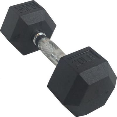 Torque USA Rubber Hexagon Dumbbell - per stuk 47.5 kg