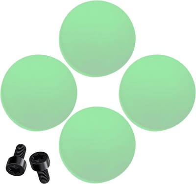 Vervangende deurbelknop - Reparatieset deurbel - Deurbel repareren - Verbeterd nachtzicht - 4 knoppen 2 schroeven - Fluorescerend Groen