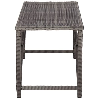 vidaXL - Tuinbank - 120 - cm - poly - rattan - grijs