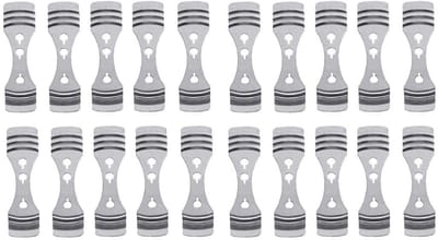 TopWosk - Metalen Stabilisatie Set - 10 cm - 6,5 mm Omtrek - Staal - Zilver