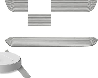 Drempelramen van rubber, 1.8 cm hoog, ideaal voor rolstoelen en stofzuigers, eenvoudig te bevestigen op de vloer, grijs