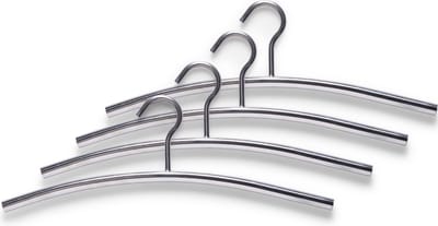 Zeller Kledinghanger - RVS - 44 cm- jassen hanger / kapstok