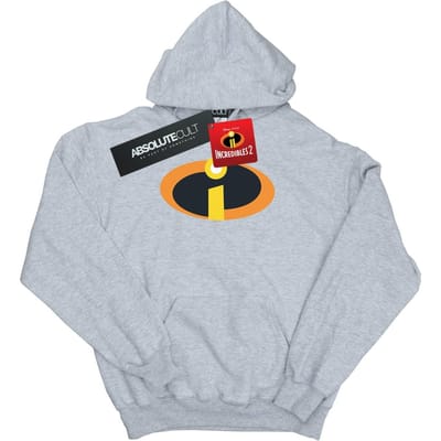 Disney Jongens The Incredibles Costume Logo Hoodie (Sportgrijs)