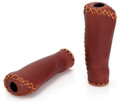 Handvatten Fiets Caramel bruin Gripps, design lang model fietsen voor draaiversnellingen, fietshandvatten inclusief stuurdoppen