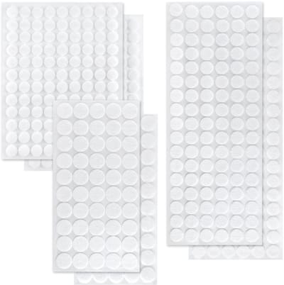 NTH products- Klittenband Stippen 418 Stuks - Dubbelzijdige Kleverige Stippen - Zelfklevende Ronde Stippen - Sterke Hechting - Herbruikbaar - Voor Doe-Het-Zelf Ambachten - Plakstip