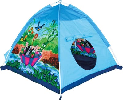 Bino Speeltent Mole Junior 115 X 91 Cm Polyester Blauw de kleine mol