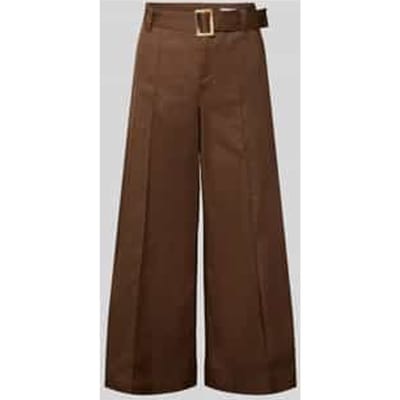 Wide leg broek met riem model 'Carletta'