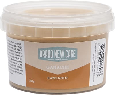 BrandNewCake® Hazelnoot Ganache 260gr - Kant en Klaar Ganache - Ready To Use