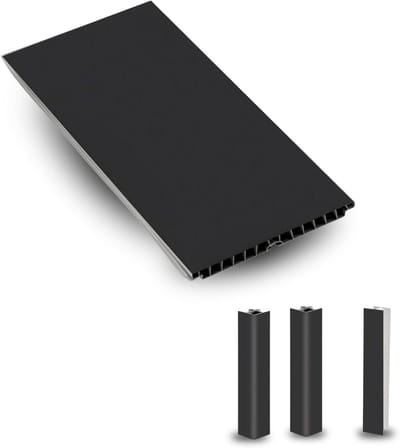 Keuken Plint - Vloerrand PVC - Afwerking Keuken - Gemaakt in Italië - 25 meter - Zwart
