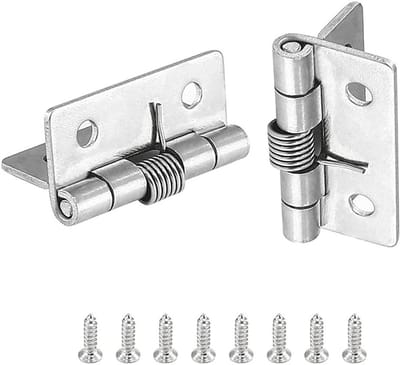 Automatische Deurscharnieren - Zelfsluitende Scharnieren - Kastdeuren Sluiten - Roestvrij Staal 304 - 25 cm - Zilver