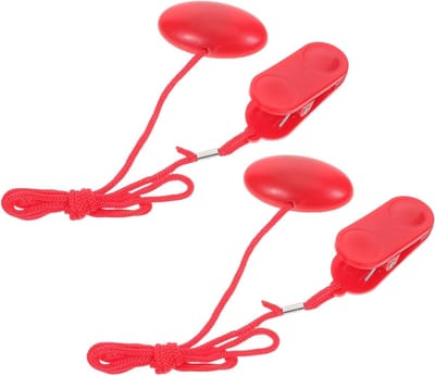 Loopband Veiligheidssleutel - Noodstop Magneet - Fitness Apparaten - Universele Bevestiging - 2 Stuks - Rood