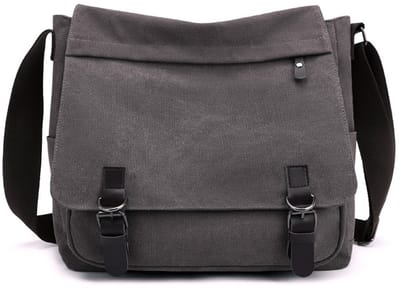 Heren schoudertas (crossbody) - grote capaciteit - Grijs