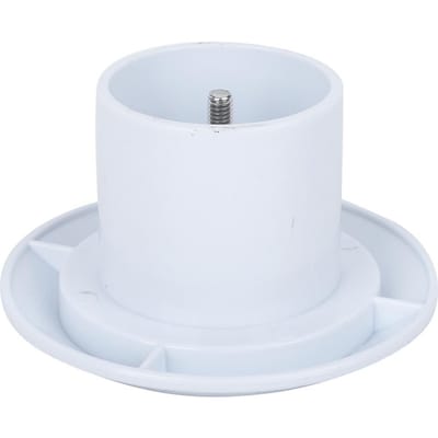Plastique ABS Résistant à l'usure Insert Intérieur de 2,5 Pouces Entrée/Sortie d'Eau de Piscine Réglable Outil Utile pour le Drainage white