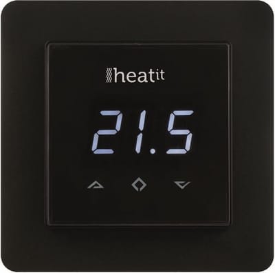 Heatit HEAE5430498-B Z-Wave Zwart thermostaat