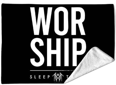 Rocksax Sleep Token - Worship Plaid - Tweepersoons (152cm x 203cm) - Zwart/Wit