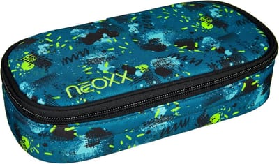SnelShoppen - Jump Pencil Case - Etui van Gerecycled PET, Met Rits, 10 Penlussen, Transparant Venster - Schoolspullen voor Kinderen