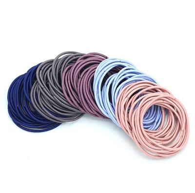 Dailygoods- Haarelastiekjes 100 Stuks - Paardenstaarthouders - Zachte Elastiekjes - Elastische Haarbanden - Duurzaam Rubber/Nylon - Voor Vrouwen/Meisjes