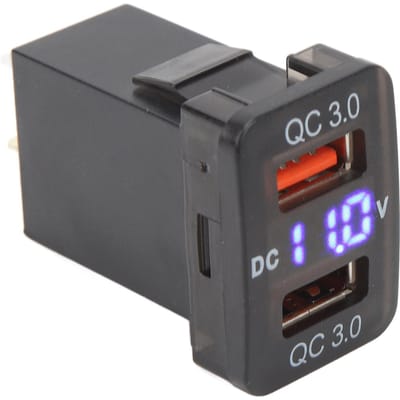 Prise Chargeur Double Port USB QC3.0 Charge Rapide Prise de Charge Adaptateur d'Alimentation pour FJ Cruiser