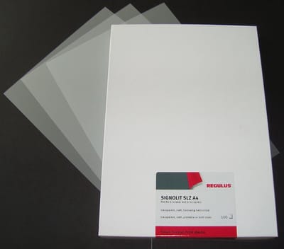regulus laserprinter-folie signolit slz mat din a4