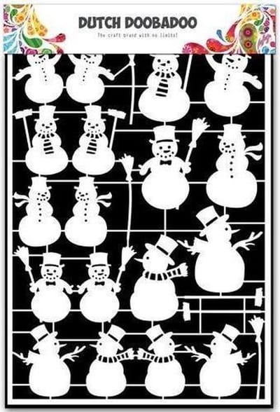 Dutch Doobadoo Dutch Paper Art sneeuwpop A5