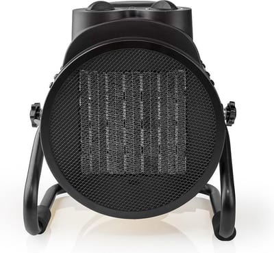 Nedis Industriële Ventilatorkachel - 1500 / 3000 W - Instelbare thermostaat - 2 Warmte Standen - Geïntegreerde handgrepen - Geel
