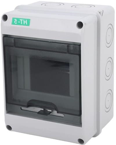 Waterdichte Verdeelkast - Stroom Aansluitdoos - Buiten Gebruik - IP65 Bescherming - 17x13x10 cm - Grijs