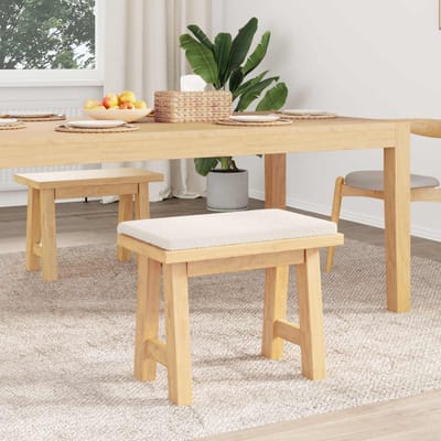 vidaXL - Bankkussen - Sherpa - Stof - Crèmekleurig - Diepte - 35 - cm