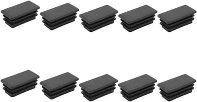 Buispluggen Plastic - Afsluitdoppen Buis - Meubels Beschermen - Zelfmontage - 40 x 80 mm - Zwart