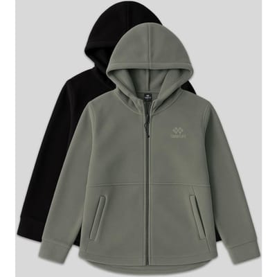Dames Pluche Zip-voor Hoody Sweater