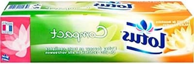 Lotus Compacte zakdoeken - Papieren zakdoekjes - Hygiënisch gebruik - Ultrazacht oppervlak - 6 hoezen - Wit