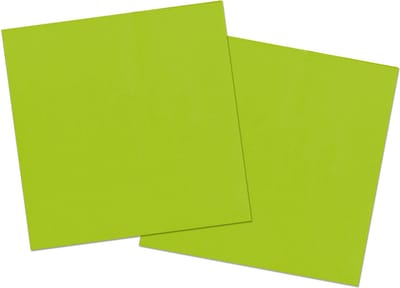 Folat Feest Servetten - 40x - groen - 33 x 33 cm - papier - lunch/diner servetjes