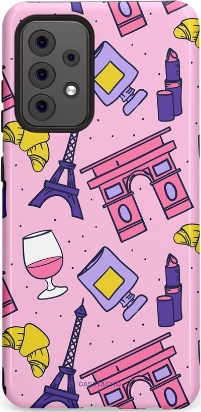 Casetastic Hoesje Geschikt voor Samsung A52 (4G/5G/s) - Stijlvolle Beschermende Duo-layer Case - Trip to Paris