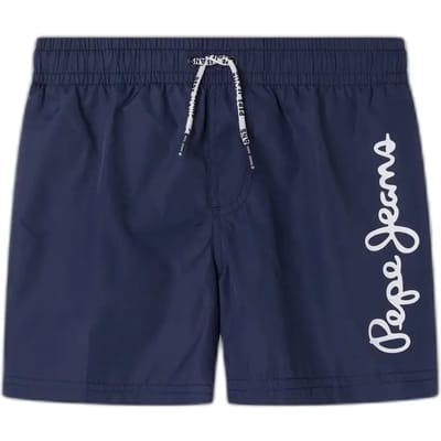 Pepe Jeans Logo Zwembroek Blauw 14 Years Jongen