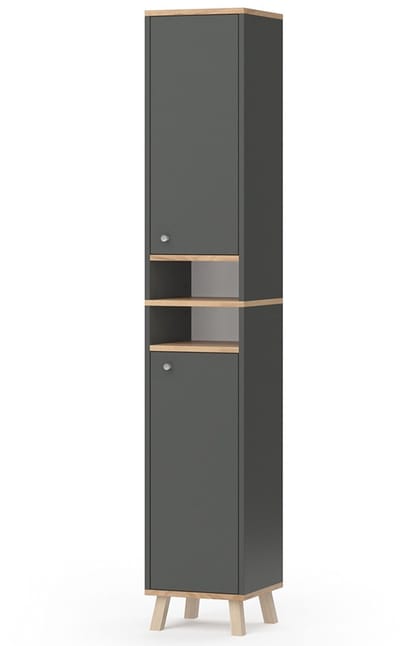 Vicco Senyo Badkamerkast – 30 x 174 cm Antraciet