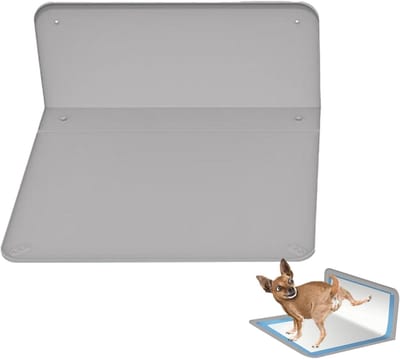 Honden Zindelijkheidstrainer - Puppy Toilet - Hygiënisch Trainen - Opvouwbaar Siliconen Ontwerp - 34x26x1 cm - Grijs